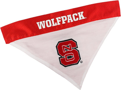 Pets First Collegiate Pet Accessories, Reversible Bandana, North Carolina State Wolfpack