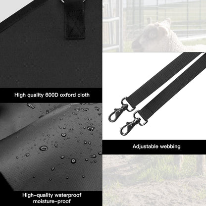 3 Packs Goat Hay Feeder,Hay Bags for Goats,Horses,Sheep,Premium 600D Oxford Cloth,with Metal