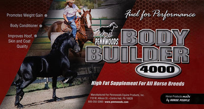 Body Builder 4000, Horse Weight Gain Supplement, High Fat and Energy Horse Weight Builder with Body