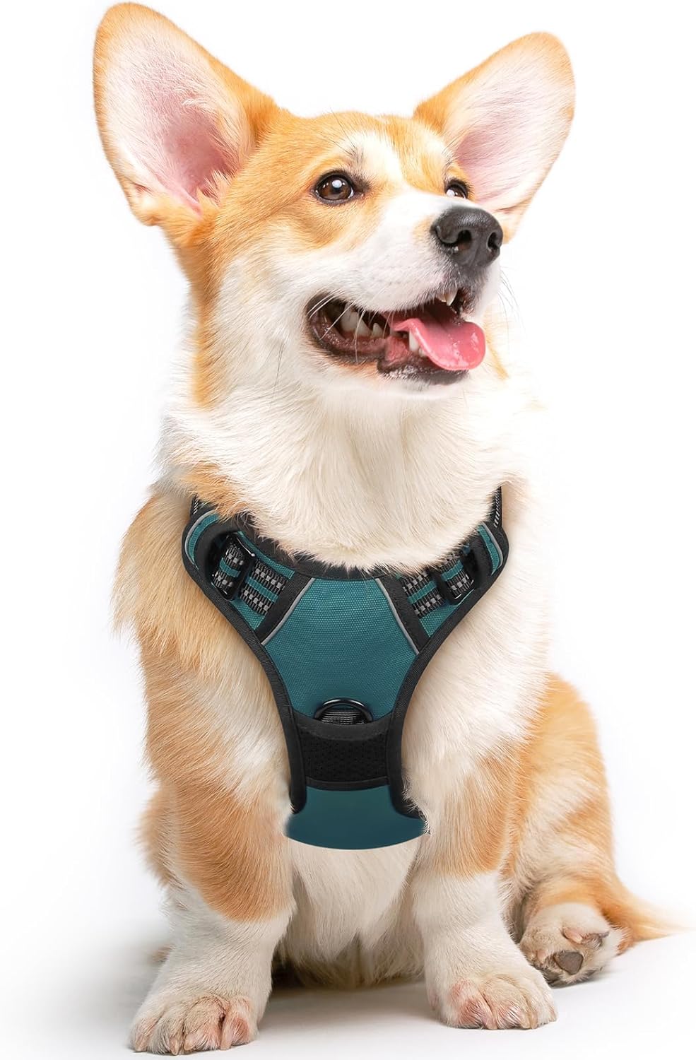 Eagloo Dog Harness Medium Sized Dog, No Pull Service Vest with Reflective Strips and Control