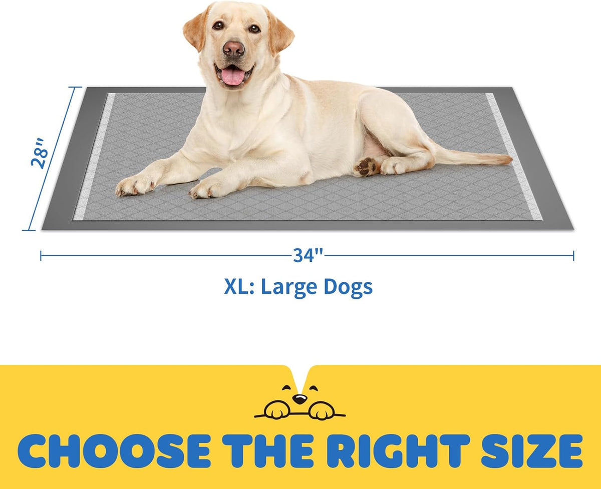 100-Pack X-Large Puppy Pads - 34'' x 28'' Pee Pads for Dogs Potty Training with Leak-Proof