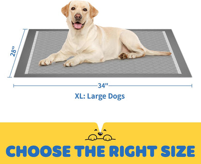 100-Pack X-Large Puppy Pads - 34'' x 28'' Pee Pads for Dogs Potty Training with Leak-Proof