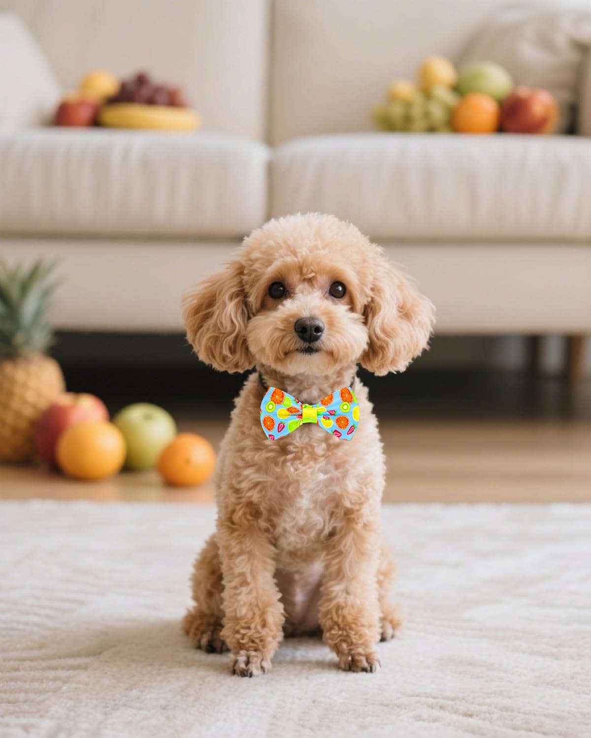 PET SHOW 10 Pack Fruit Small Dog Bow Ties Sliding Collar Attachments Puppy Cats Strawberry Bowties
