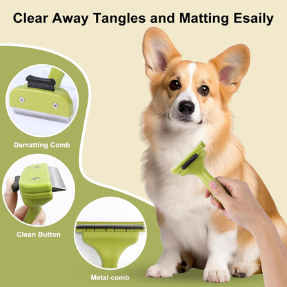 6 PCS Dog and Cat Grooming Kit, Versatile Tools Including Shedding Brush, Nail Clipper with Nail