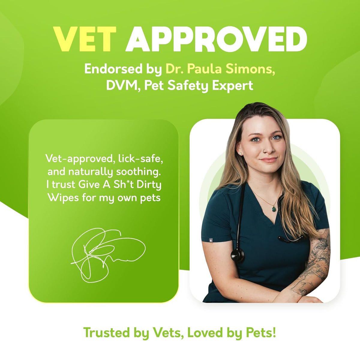 Lick-Safe Pet Wipes for Dogs & Cats - Vet-Approved & Hypoallergenic - Cleans Mud, Odors & Dander