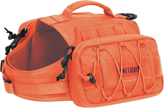 OneTigris Dog Backpack for Medium & Large Dogs, Mammoth Nylon Dog Pack Tactical Backpack Harness