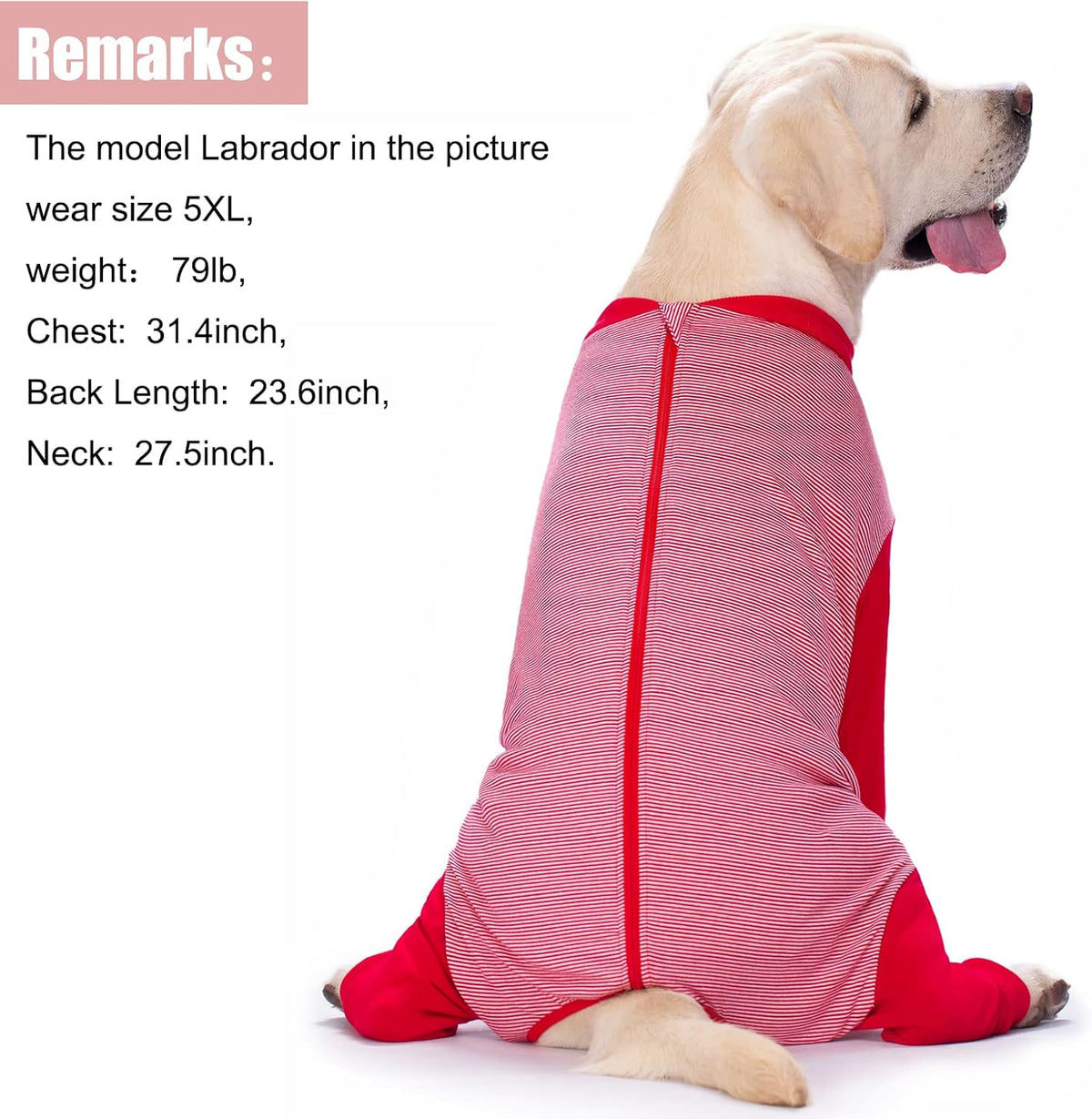 Yeapeeto Dog Onesie Surgery Recovery Suit for Large Medium Bodysuit Dogs Pajamas PJS Full Body for