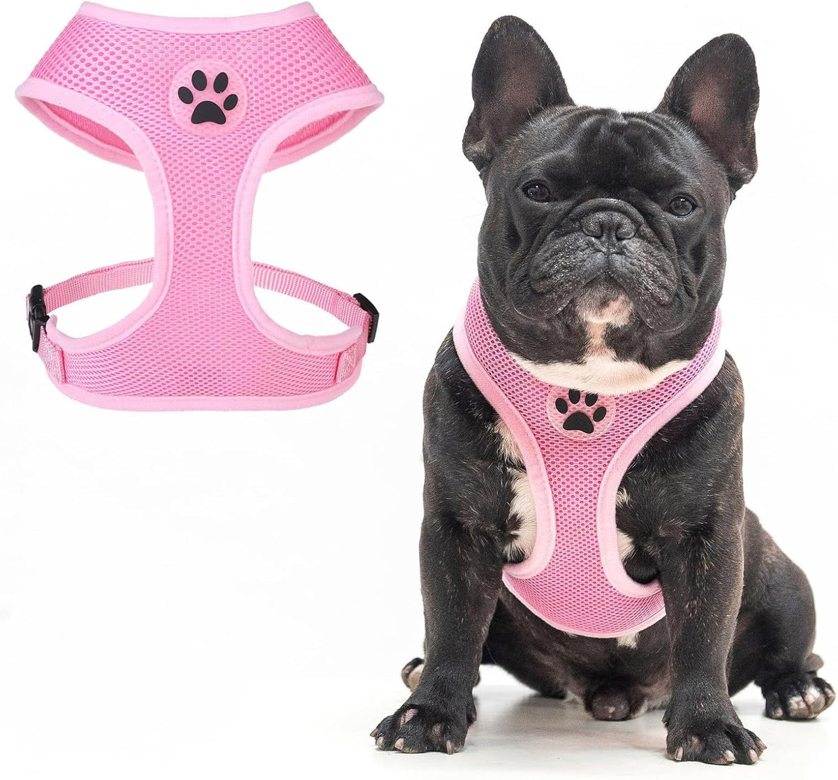 BINGPET No Pull Dog Harness,Soft Mesh Breathable All Weather Vest Harness,Safety Protection Design