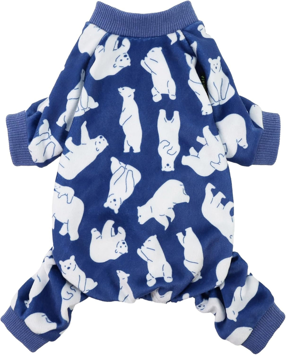 Fitwarm Polar Bear Dog Pajamas, Dog Clothes for Small Dogs Girl Boy, Pet Onesie with Feet, Cat