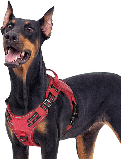 rabbitgoo Dog Harness for Large Dogs No Pull, Tactical Service Pet Vest with Molle and Control