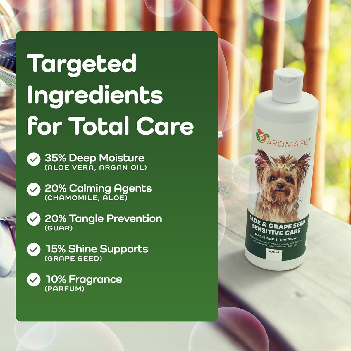 Sensitive Care -Tangle-Free-Silky Shine Softening and detangling Shampoo, Delicate Coat Clean &