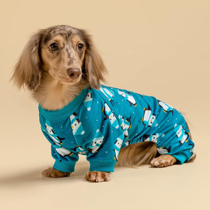 Fitwarm Cute Penguin Dog Pajamas, Dog Winter Clothes for Small Dogs Girl Boy, Cozy Dog Onesie, Soft