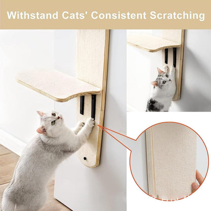 Door Hanging Cat Shelf, Multi Level Door Hanging Cat, Cat Tree Door Hanger Mounted Cat Shelves Cat