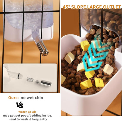 Oncpcare 24oz Rabbit Water Dispenser No Drip for Cage, Hanging Automatic Guinea Pig Water Bottle
