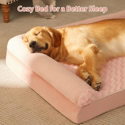 BFPETHOME Dog Beds for Large Dogs, Orthopedic Dog Bed for Medium Large Dogs,Big Waterproof Couch