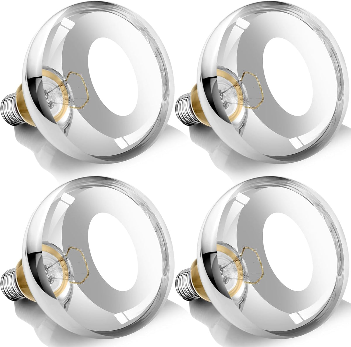 250W Heat Lamp Bulbs, 8000 Hours Rated, R40 Bathroom Shower Incandescent Light Bulb, Infrared