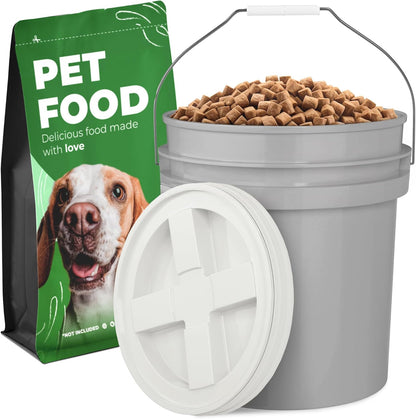 EconoHome Pet Food Storage Container – Holds Up to 25 lbs – Airtight Food Storage with Gamma Seal