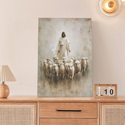 Jesus and Lamb Wall Art Christian Jesus Lamb Canvas Wall Decor Christ Religious Pictures painting