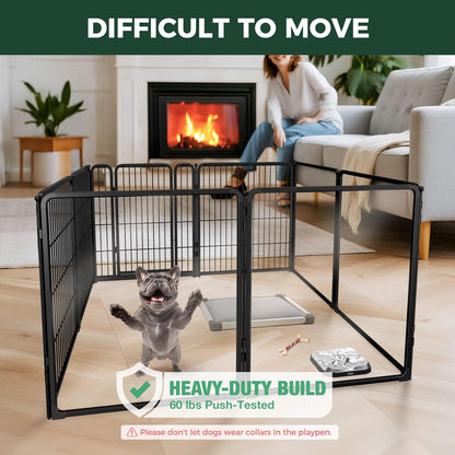 FXW Homeplus Unleashed Indoor Dog Playpen - Stress-Free and Safe Play, Heavy Duty 32 Inch 4 Acrylic