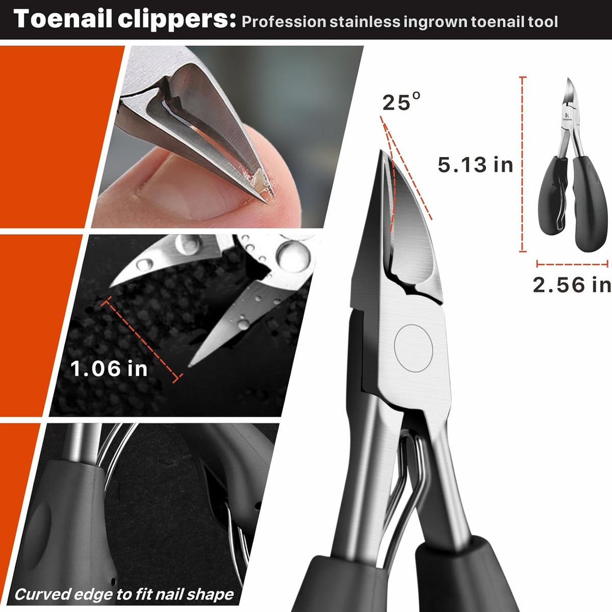 Toenail Clippers for Seniors Thick Toenails, Toe Nail Clippers Adult Thick Nails Long Handle