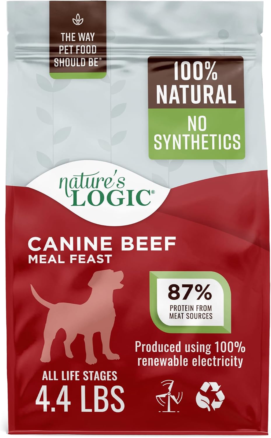 Nature's Logic Dry Dog Food - 100% Natural - No Synthetics - For All Ages, Sizes, Breeds - Free