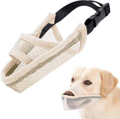 Crazy Felix Nylon Dog Muzzle for Small Medium Large Dogs, Air Mesh Breathable and Drinkable Pet