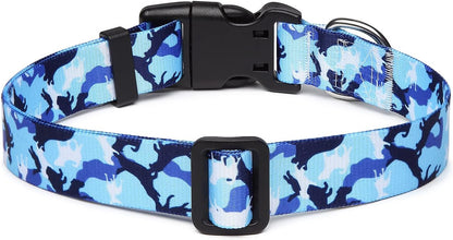 Mercano Adjustable Dog Collar - Special Design Patterns, Soft Nylon Comfortable Durable Pet Collar