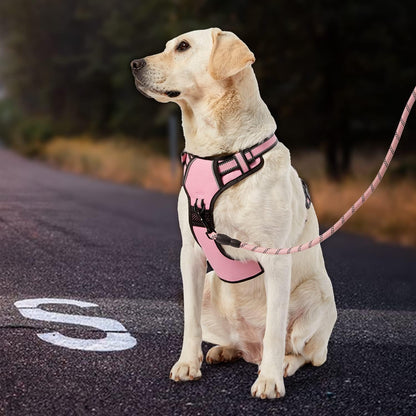 IVY&LANE No Pull Dog Harness for Large Dogs, Dog Vest Harness with Leash, Safety Belt and Storage