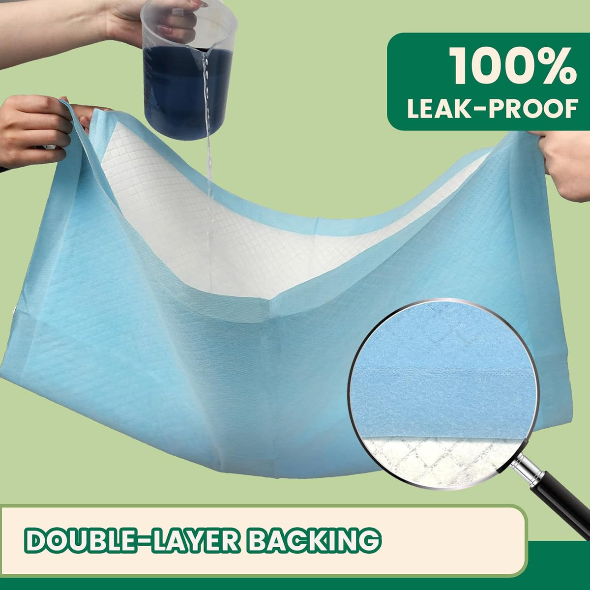 IMMCUTE 7 Layer Dog Pads 30x28 Inch, 50 Count - Super Absorbent Dog Pee Pads Extra Large