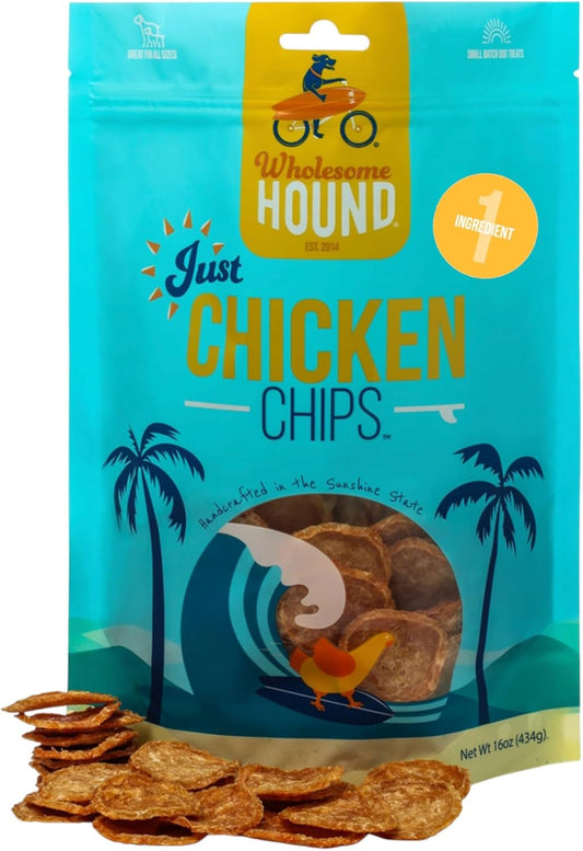 Chicken Chips – Single Ingredient Dog Treats, All Natural & Healthy Training Snacks for Small
