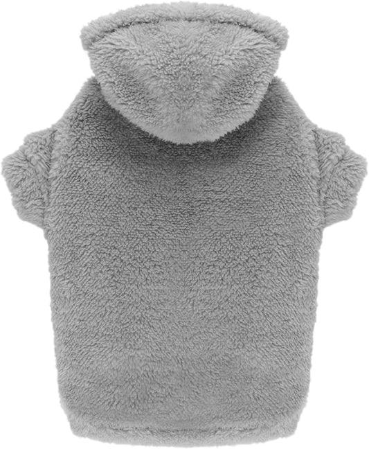 Fuzzy Dog Sweaters for Large Dogs Pet Hoodie Clothes Warm Soft Pet Coats Hooded Sweatshirt Dog