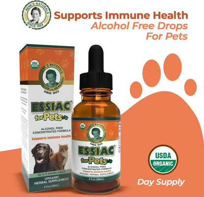 Essiac for Pets | USDA Organic | Daily Drops for Immune Support and Longevity | Pre-Measured