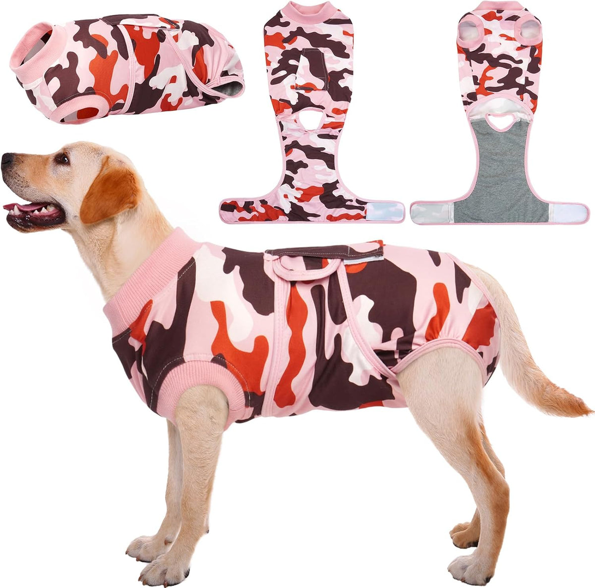 Kuoser Recovery Suit for Dogs Cats After Surgery, Professional Pet Recovery Shirt Dog Abdominal