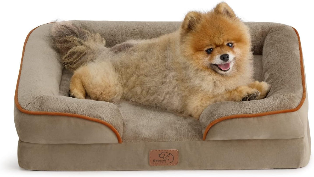 Bedsure Orthopedic Dog Beds for Small Dogs - Washable Small Dog Cat Bed Waterproof, Comfort Pet