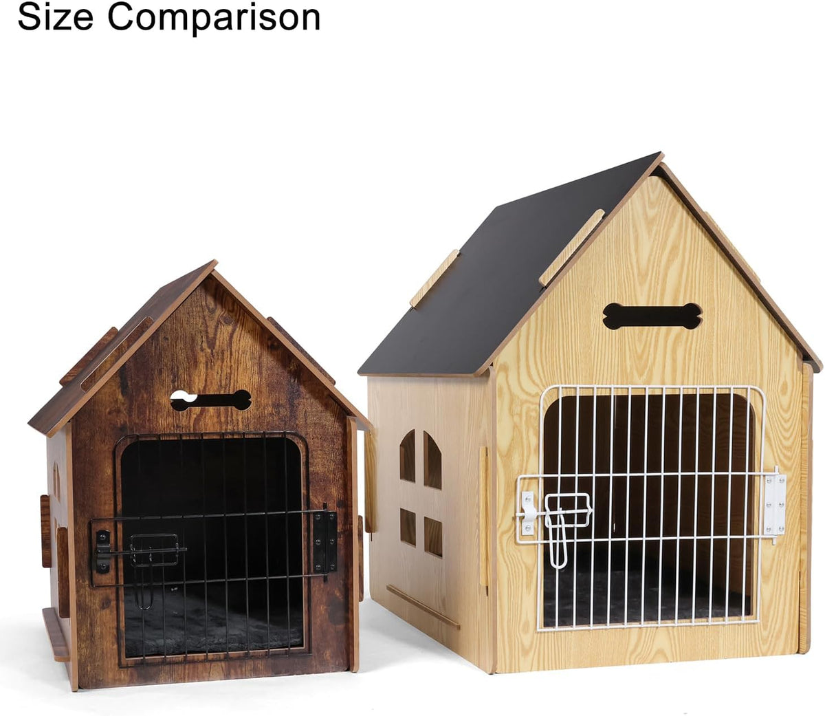 Dog House Indoor for Small Dogs or Cats, Cozy Wooden Design, Small Indoor Bed House, with Air Vents