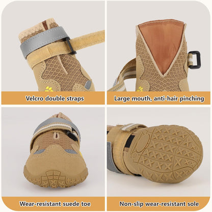 Dog Shoes for Large Medium Small Dog, Mesh Breathable Dog Shoes for Hot Pavement, Anti-Slip Dogs