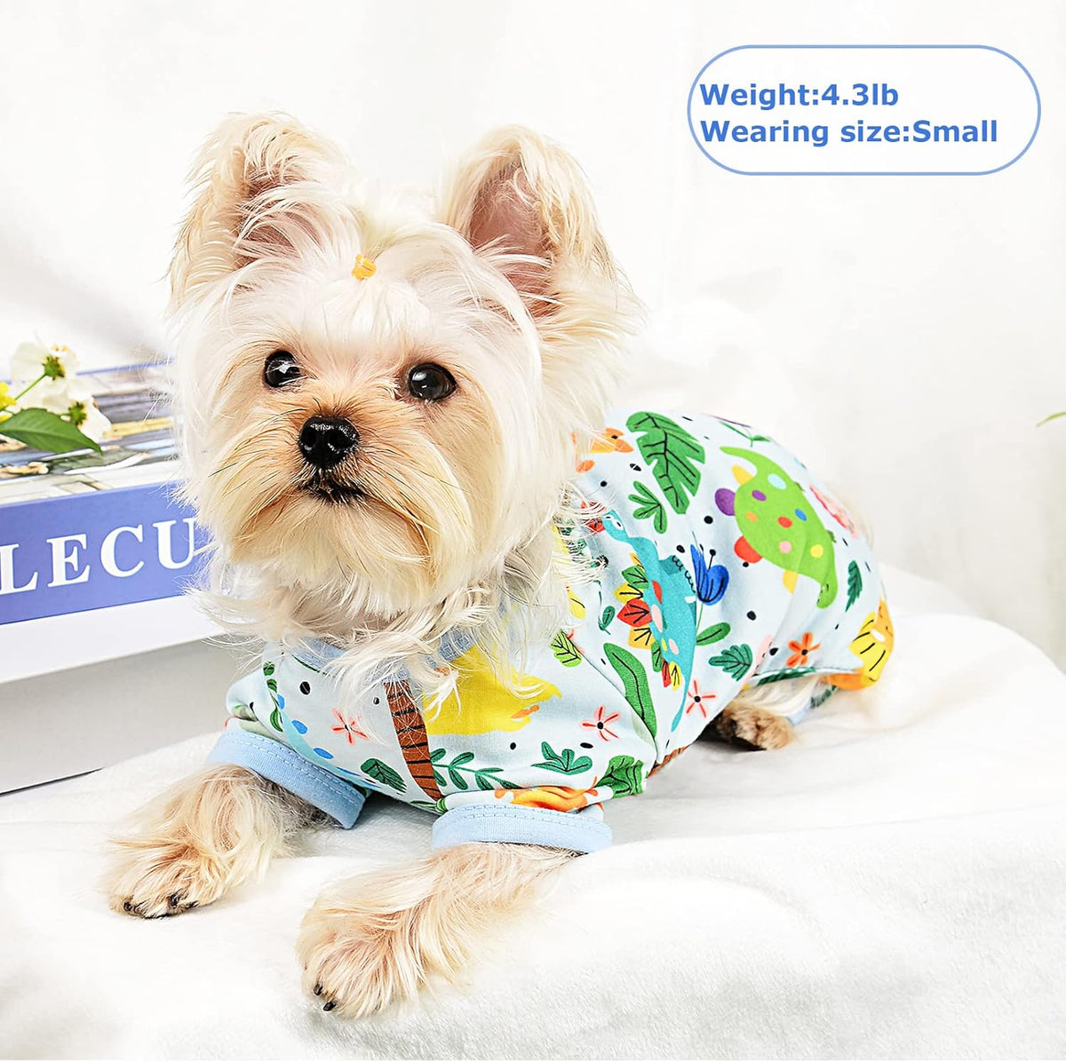Dog Pajamas Pjs Spring Summer Dog Clothes for Small Dogs Girl - Boy - Medium Size Dogs, Soft