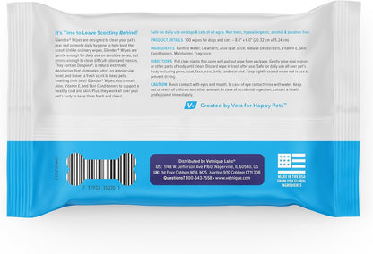 Vetnique Labs Glandex Dog Wipes for Pets Cleansing & Deodorizing Anal Gland Hygienic Dog & Cat