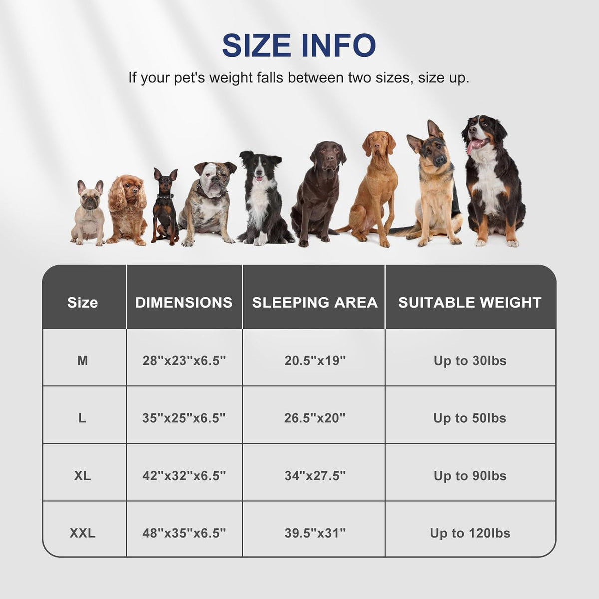 FURTIME Orthopedic Dog Bed for Extra Large Dogs - XL Plus Washable Dog Sofa Beds, Supportive Foam