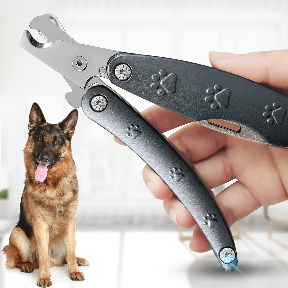 Best Dog Nail Trimmers for Anxiety Sensitive Dogs, Quiet Sharpest Smoothest Nail Clippers for Large