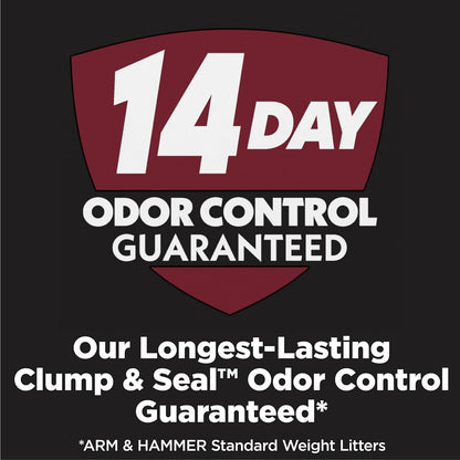 ARM & HAMMER Clump & Seal Platinum Clumping Cat Litter Odor Control, Multi-Cat, 14-Day Odor