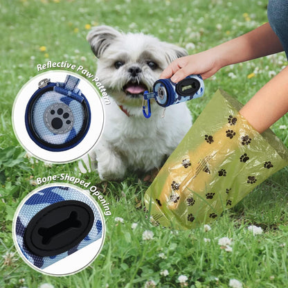 Dog Poop Bag Holder for Leash Doggie Waste Bag Dispenser Puppy Potty Carrier Small Doggy Zipper