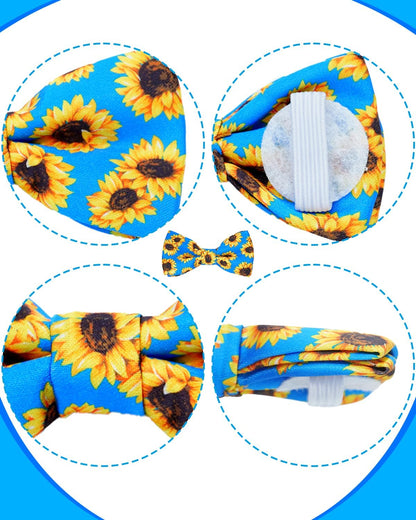 PET SHOW 10 Pack Big Dog Bow Ties for Large Medium Dogs Sliding Collar Attachments Daily Bowties
