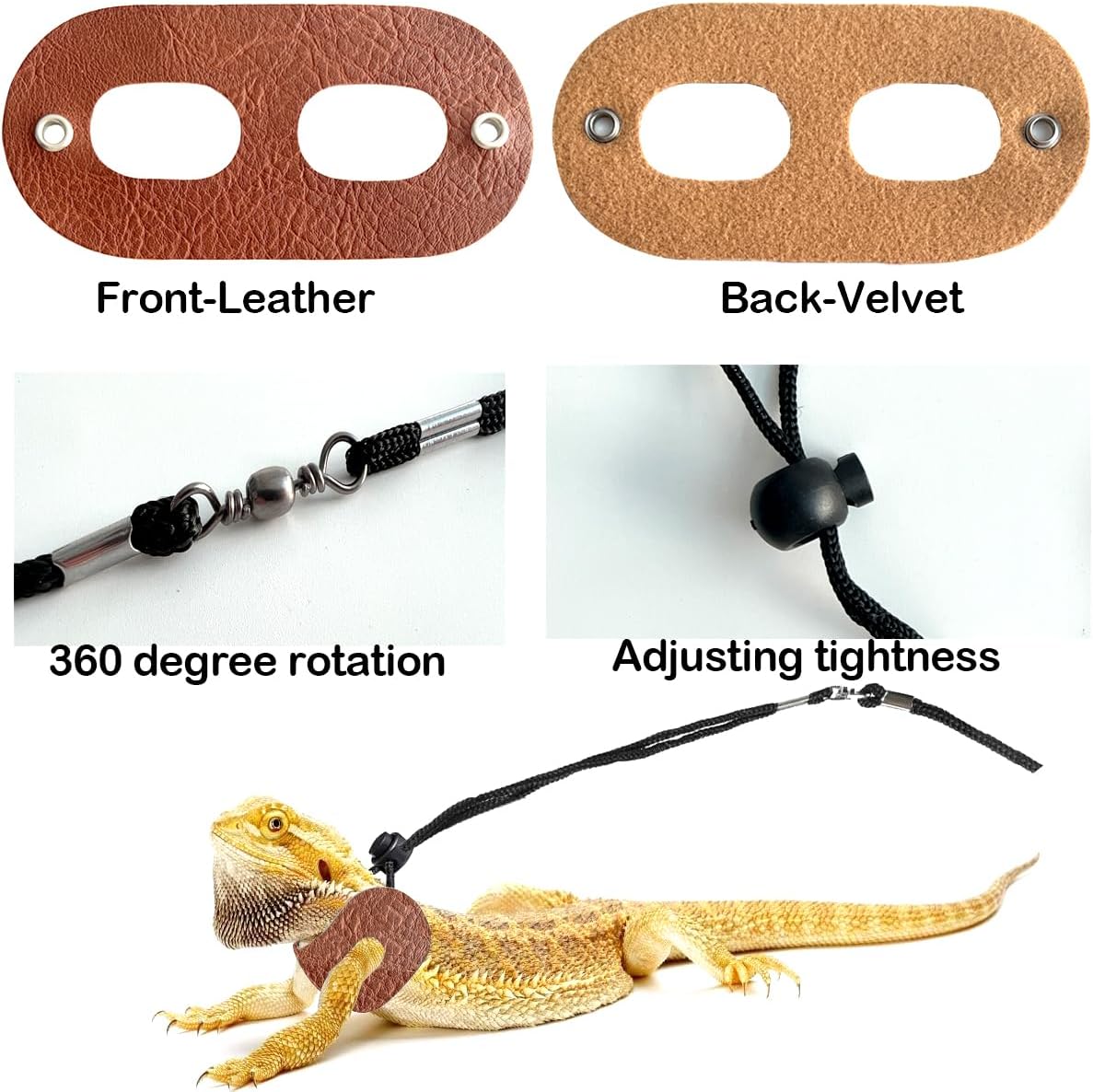 Bearded Dragon Travel Backpack with Harness and Leash Set,Lizard Backpack Travel Carrier,Space