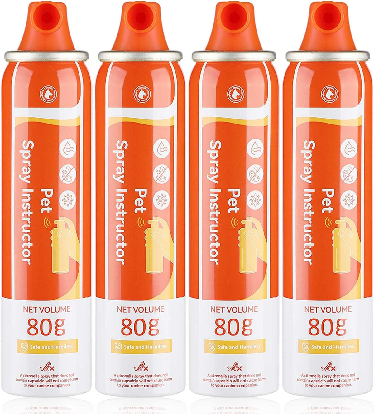 Spray Corrector Dog 80ml 4 Pack Spray Dog Trainer, Corrector Spray for Dog to Stops Barking