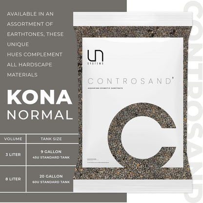 Ultum Nature Systems Controsand Kona Aquarium Sand (8L) - Freshwater Tank Substrate for Live Shrimp