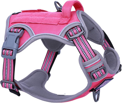 BUMBIN Tactical Dog Harness for Small Dogs No Pull, Famous TIK Tok No Pull Puppy Harness, Fit Smart