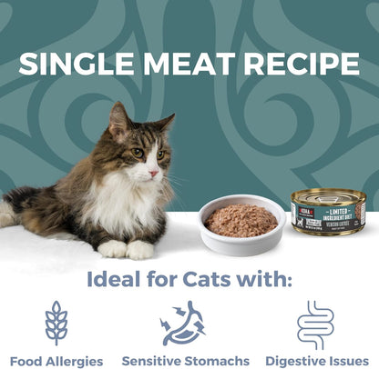 KOHA Limited Ingredient Diet Venison Paté for Cats - Single Meat Cat Food for Sensitive Stomachs