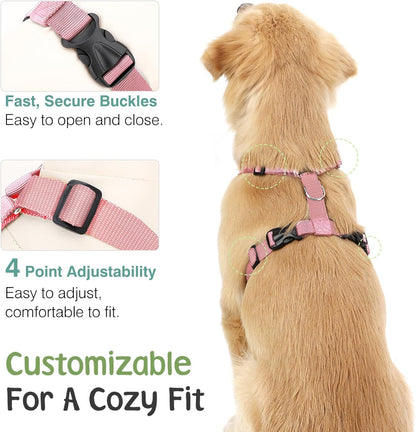 Dog Seat Belt, Safety Vest Dog Car Harness with Adjustable Buckle Dog Seat Belt for Vehicle Nylon