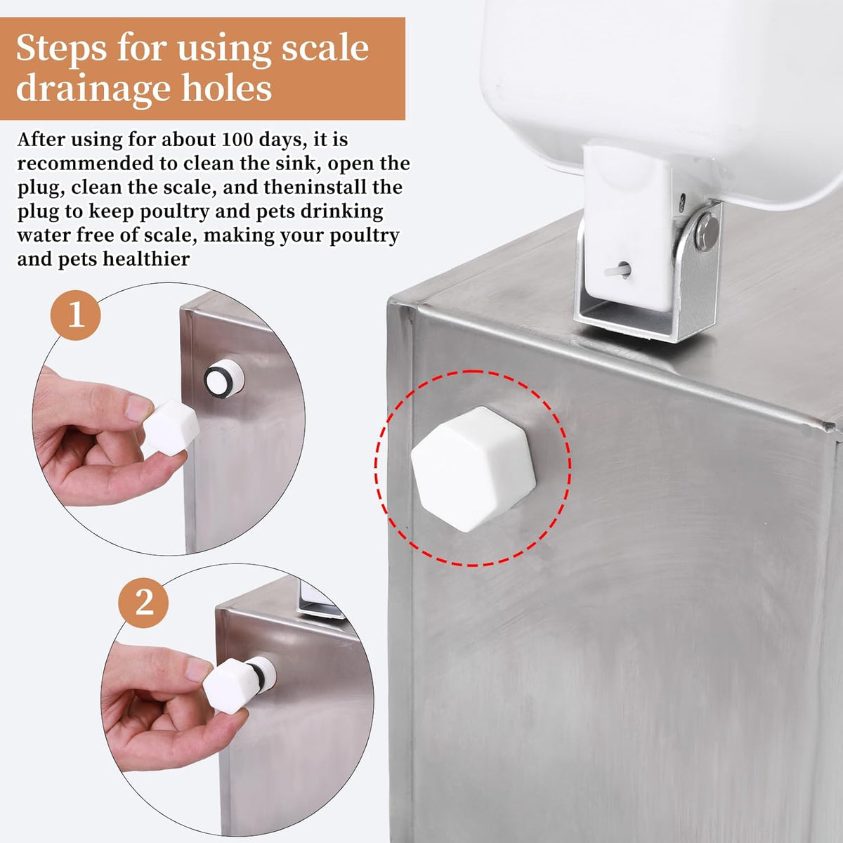XINYI Automatic Dog Feeder and Waterer 2-in-1,SU304 Stainless Steels 2.6 Gallon Water Tank with 1
